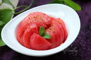 夏日最爱吃的冰爽风味桂花冰镇番茄